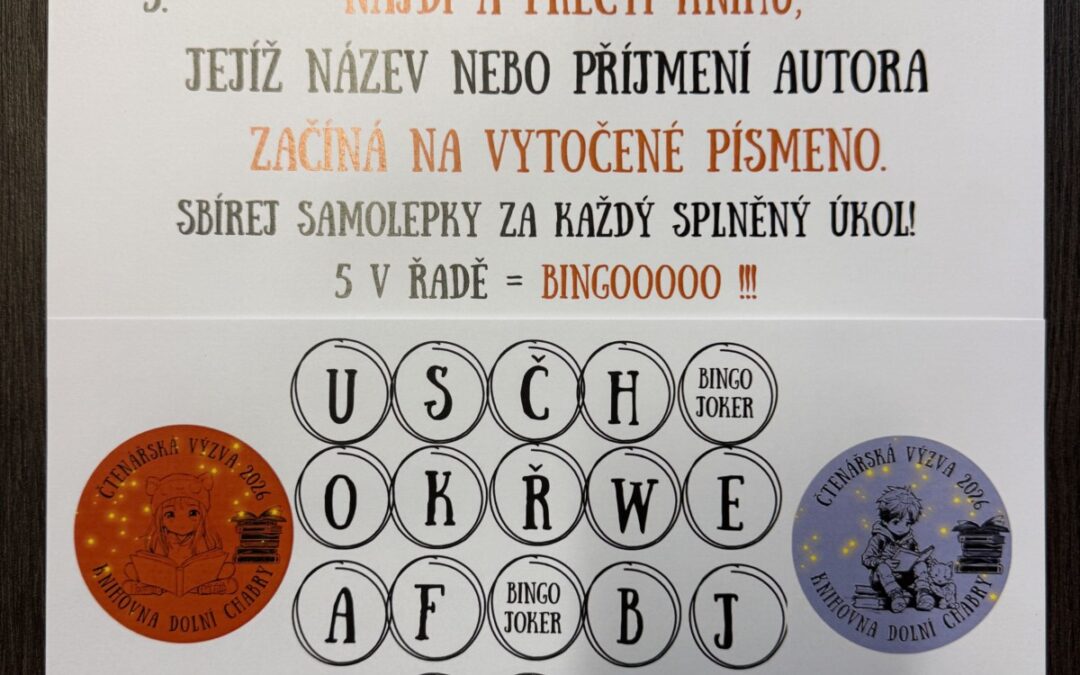Čtenářská výzva 2026 v knihovně
